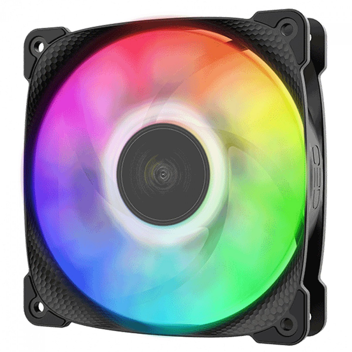 Cooler Para Gabinete Geometric Future Squama 2501B, ARGB, 120mm, PWM, Preto, GEO-S2501B-1
