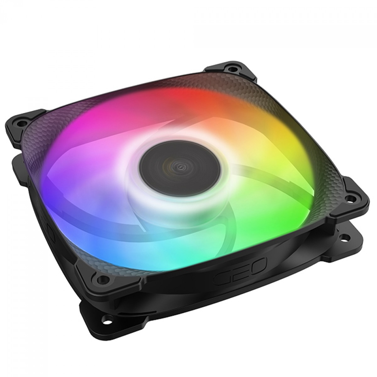 Cooler Para Gabinete Geometric Future Squama 2501B, ARGB, 120mm, PWM, Preto, GEO-S2501B-1