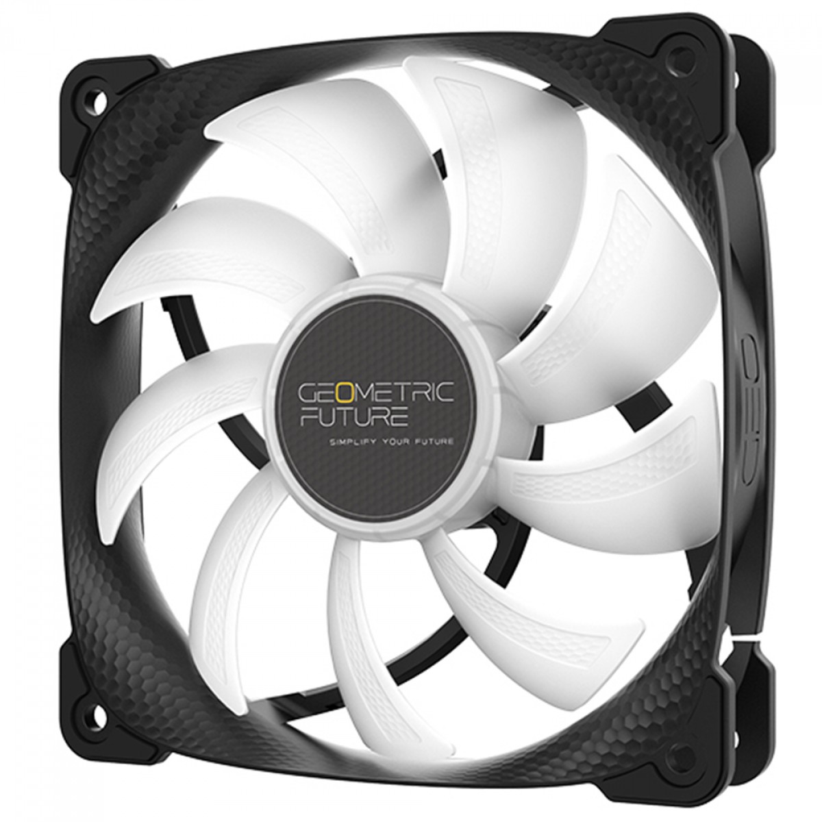 Cooler Para Gabinete Geometric Future Squama 2501B, ARGB, 120mm, PWM, Preto, GEO-S2501B-1