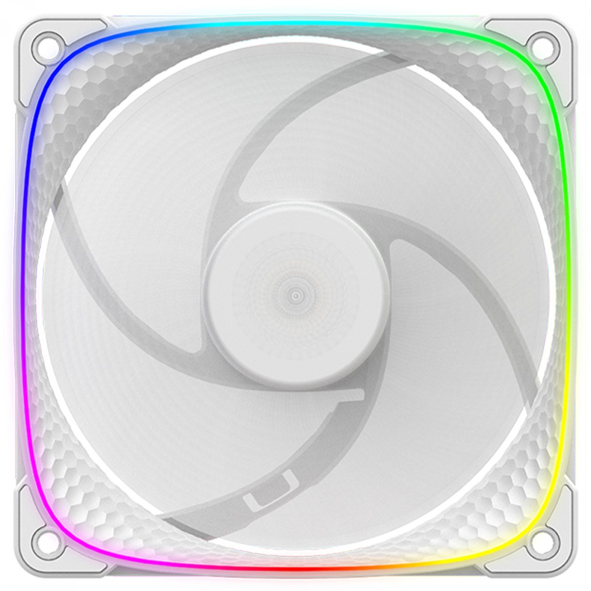 Cooler Para Gabinete Geometric Future Squama 2503RW, ARGB, 120mm, Reverse Blade, PWM, Branco, GEO-S2503RW-1 