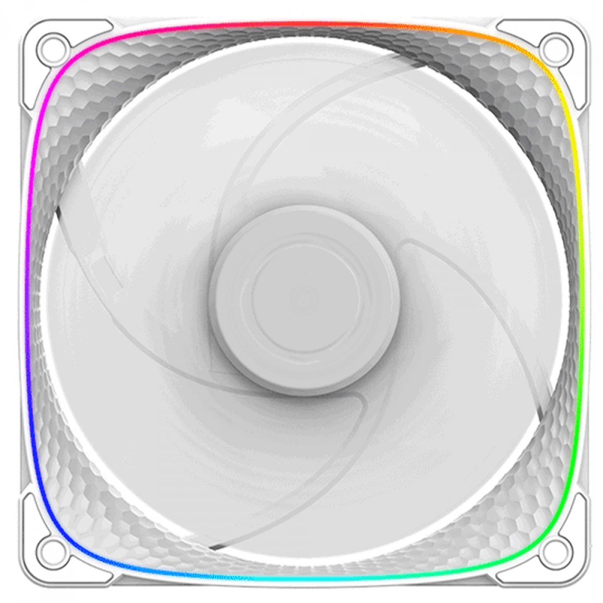 Cooler Para Gabinete Geometric Future Squama 2503W, ARGB, 120mm, PWM, Branco, GEO-S2503W-1