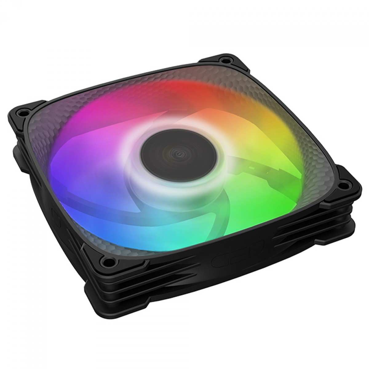 Cooler Para Gabinete Geometric Future Squama 2505B, ARGB, 120mm, PWM, Preto, GEO-S2505B-1