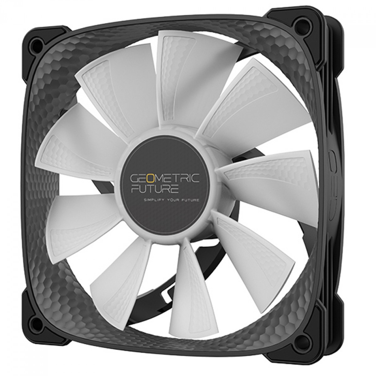 Cooler Para Gabinete Geometric Future Squama 2505B, ARGB, 120mm, PWM, Preto, GEO-S2505B-1