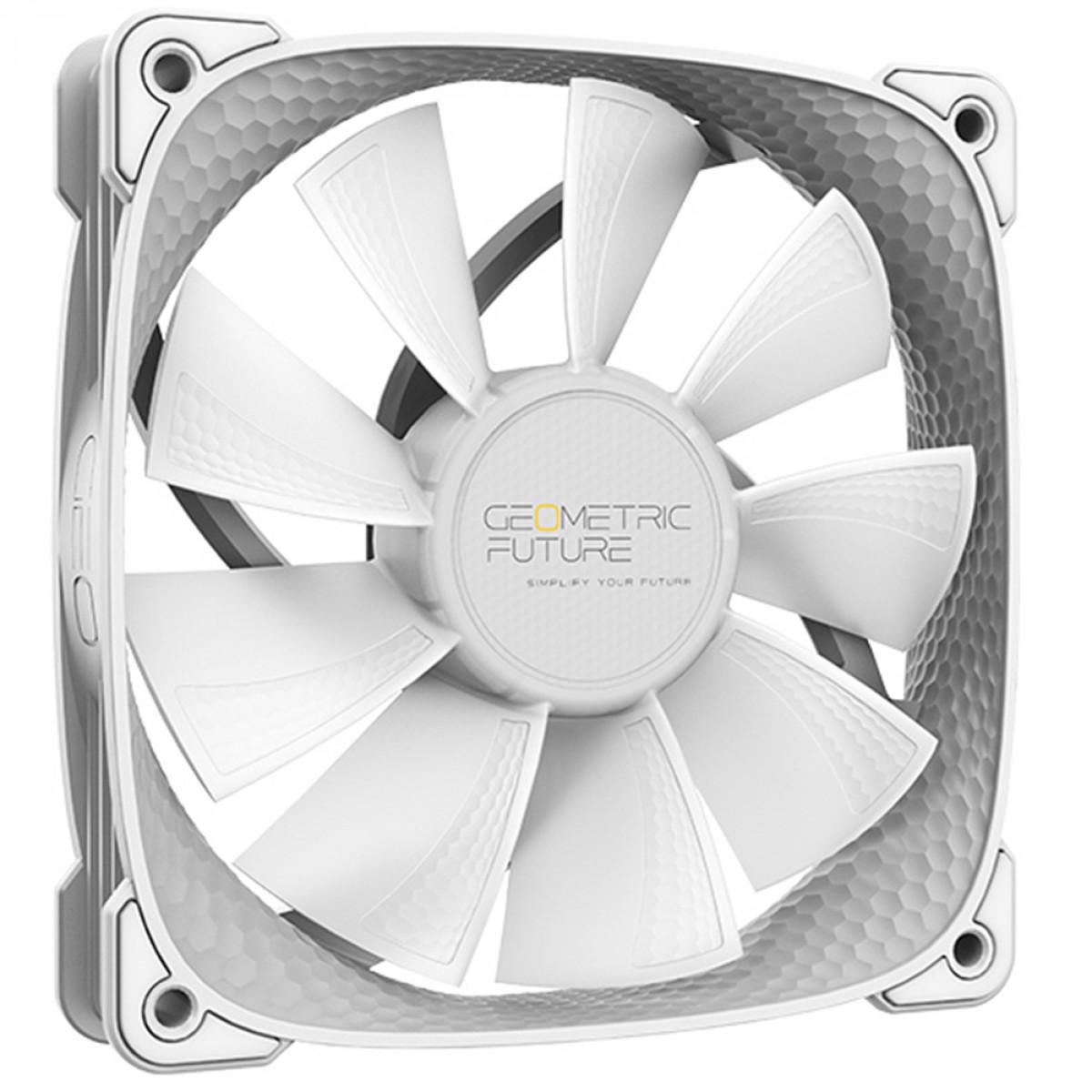 Cooler Para Gabinete Geometric Future Squama 2505W, ARGB, 120mm, PWM, Branco, GEO-S2505W-1