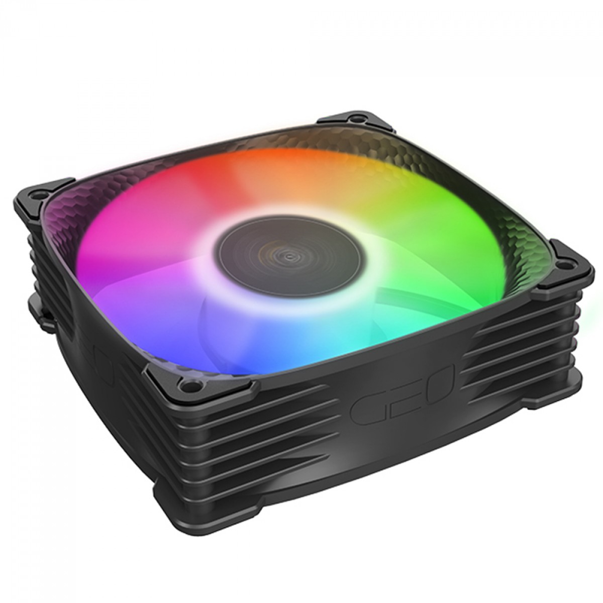 Cooler Para Gabinete Geometric Future Super Squama 3805, ARGB, 120mm, PWM, Preto, GEO-S3805B-1