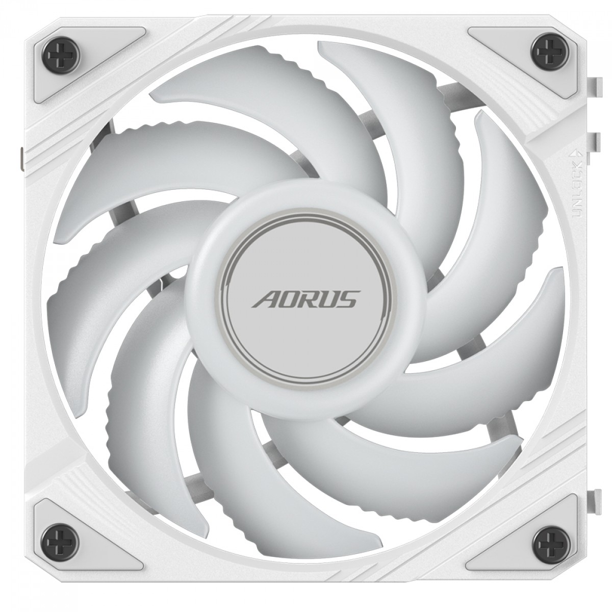 Cooler Para Gabinete Gigabyte Aorus EZ Chain Fan 120 Ice, ARGB, 120mm, Branco, GP-ECFAN1201 ICE