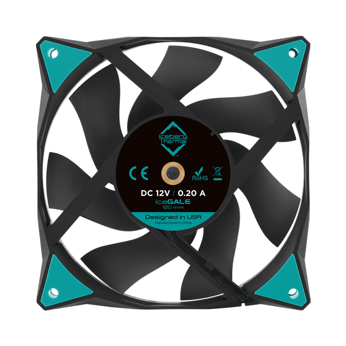 Cooler Para Gabinete Iceberg Thermal IceGale, 120mm, Black