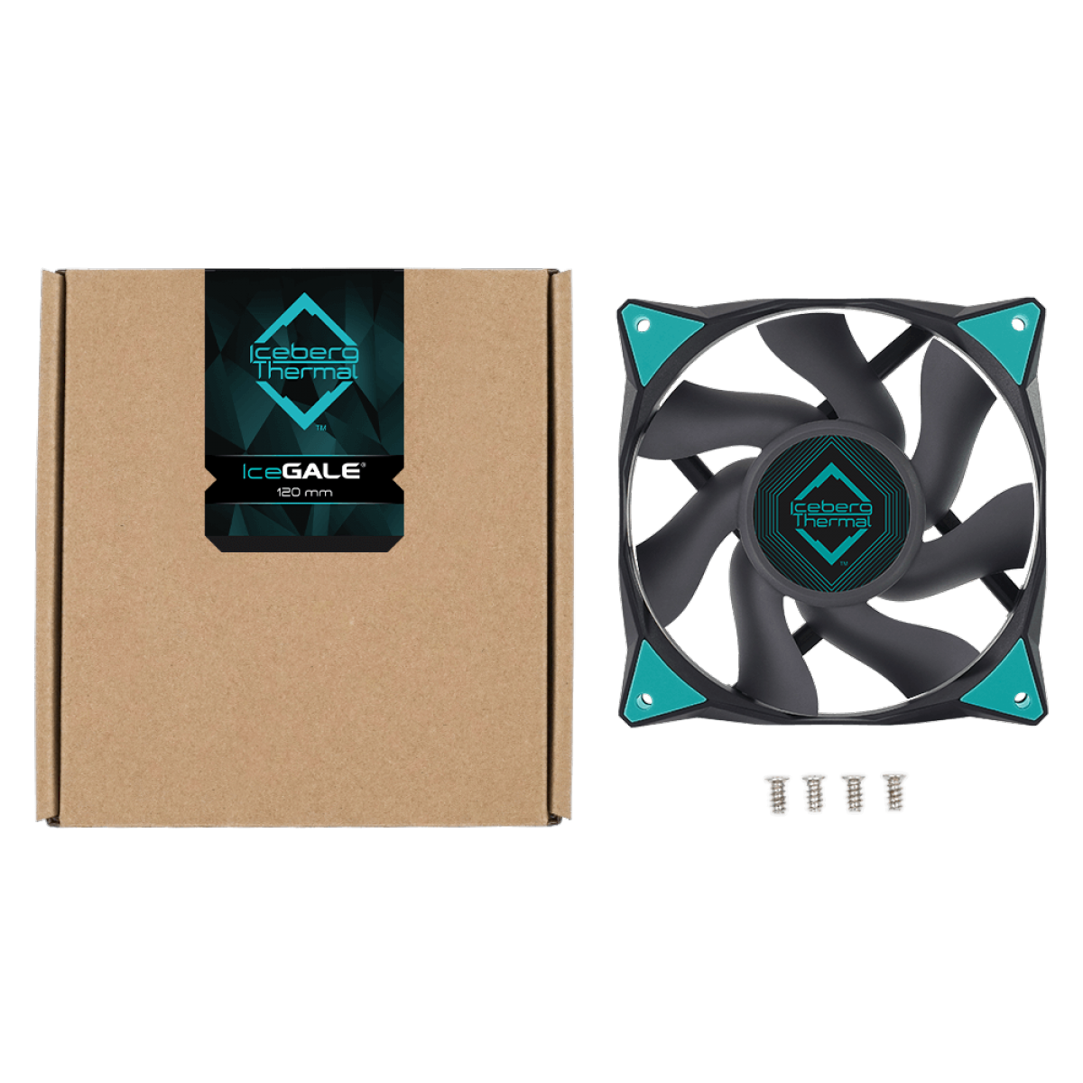 Cooler Para Gabinete Iceberg Thermal IceGale, 120mm, Black