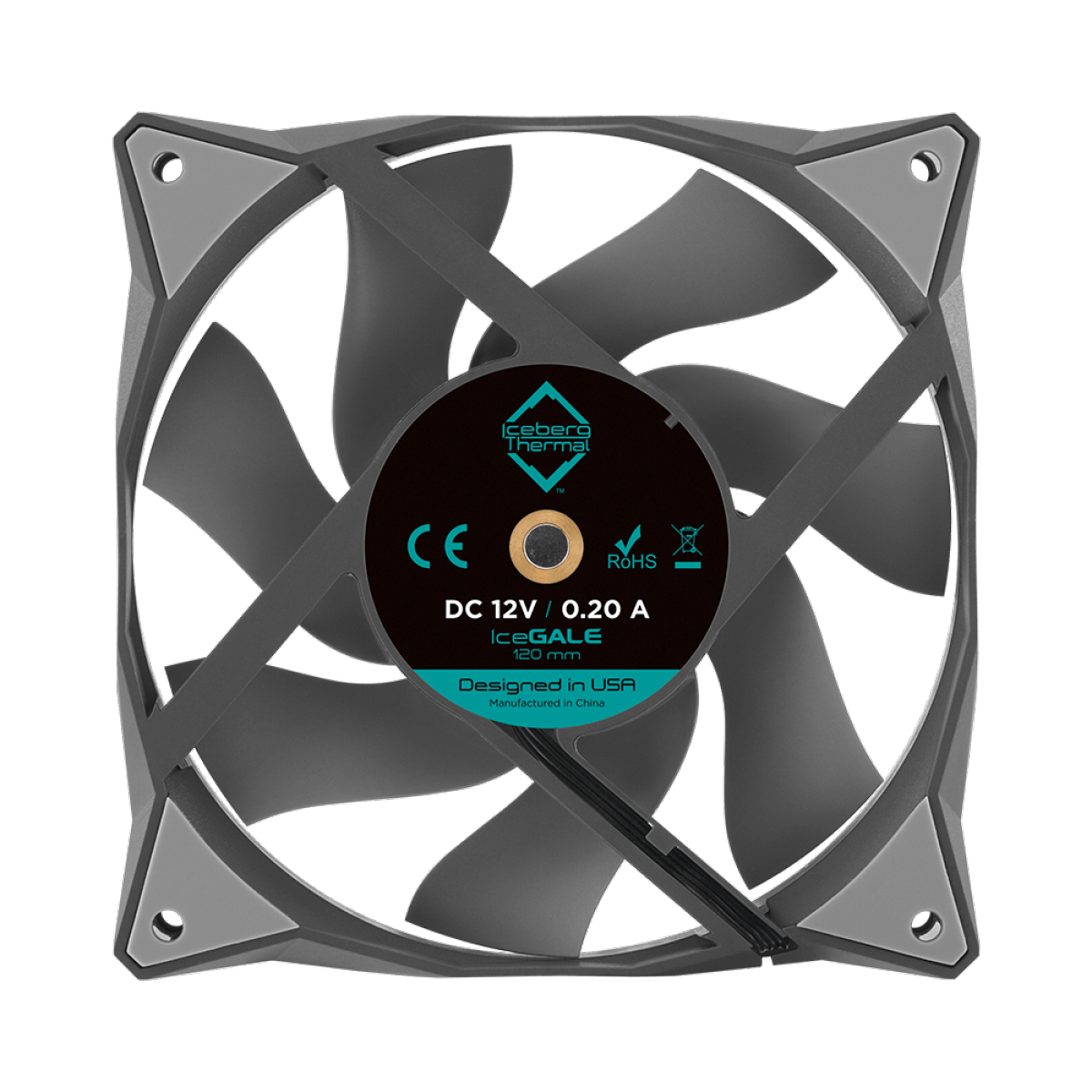 Cooler Para Gabinete Iceberg Thermal IceGale, 120mm, Gray
