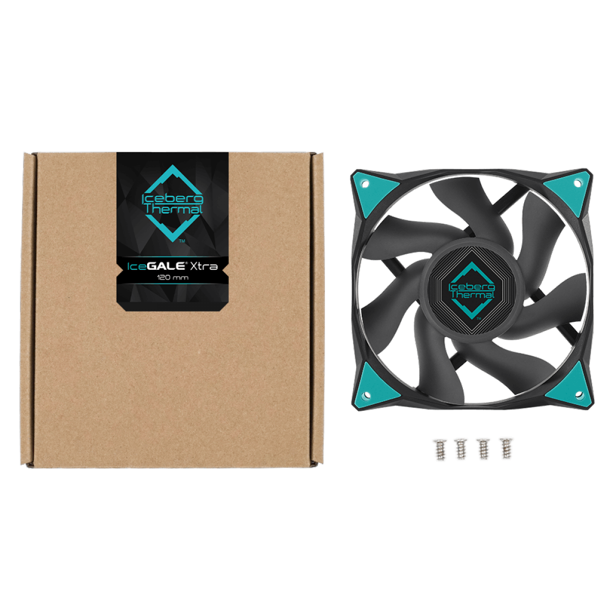 Cooler Para Gabinete Iceberg Thermal IceGale Xtra, 120mm, Black