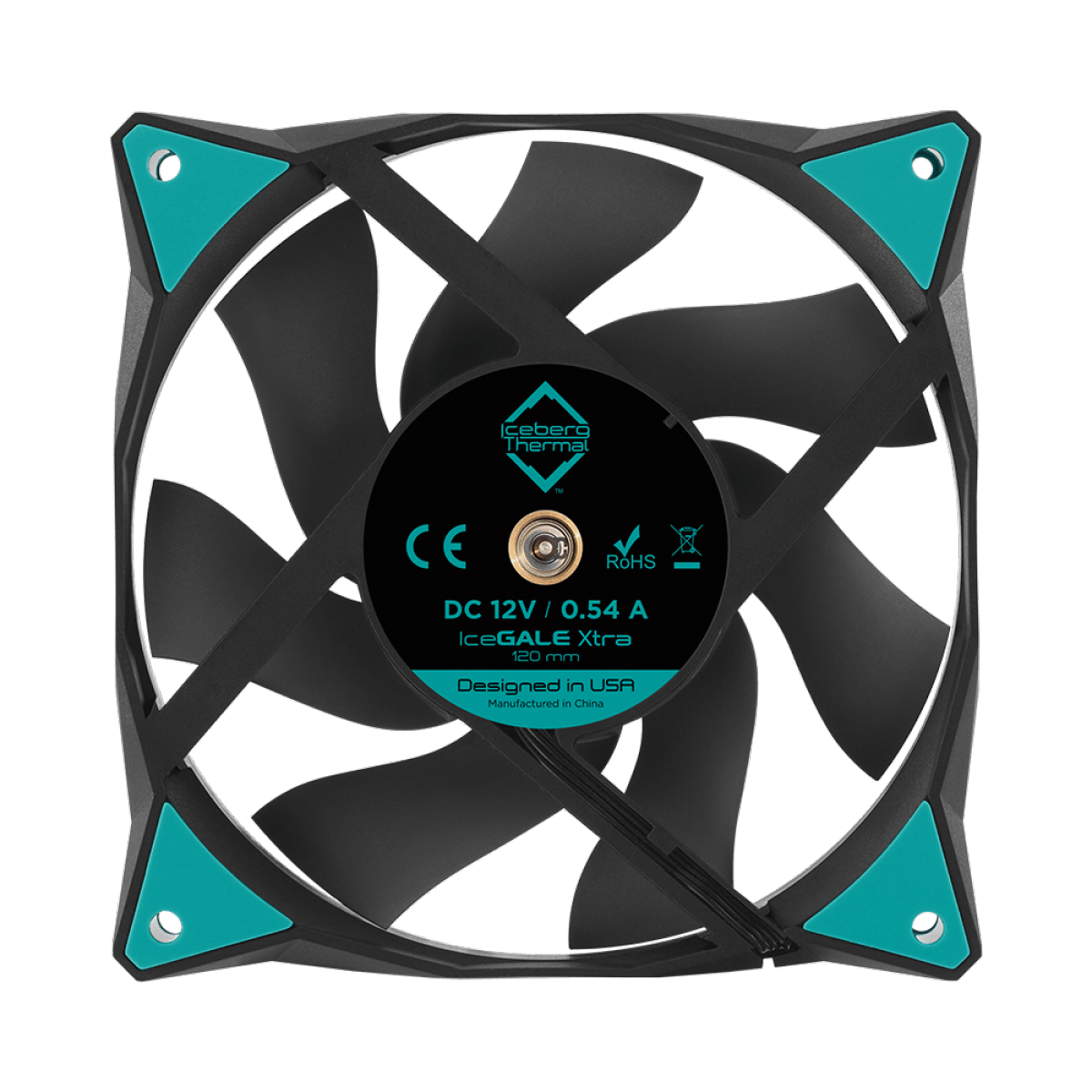 Cooler Para Gabinete Iceberg Thermal IceGale Xtra, 120mm, Black
