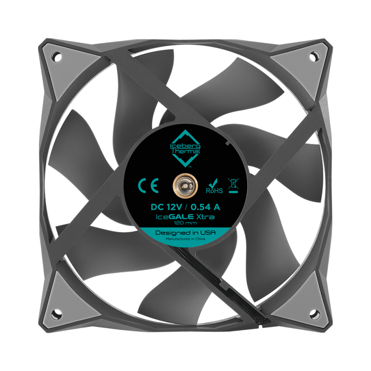 Cooler Para Gabinete Iceberg Thermal IceGale Xtra, 120mm, Gray