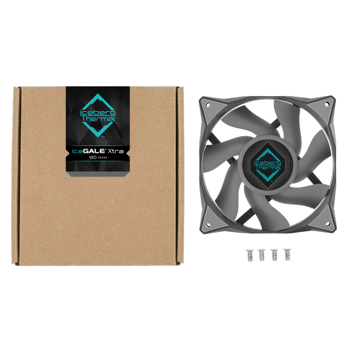 Cooler Para Gabinete Iceberg Thermal IceGale Xtra, 120mm, Gray