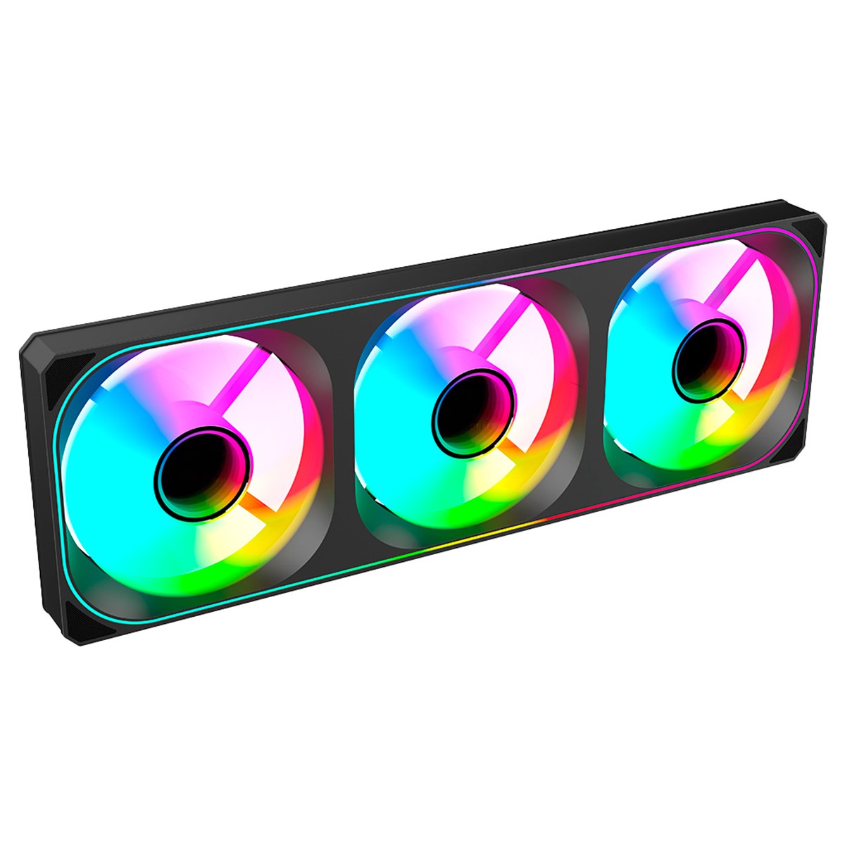 Cooler para Gabinete Kalkan Strix KLK020, 360mm, ARGB, Single Frame, PWM, Preto, KLK00020