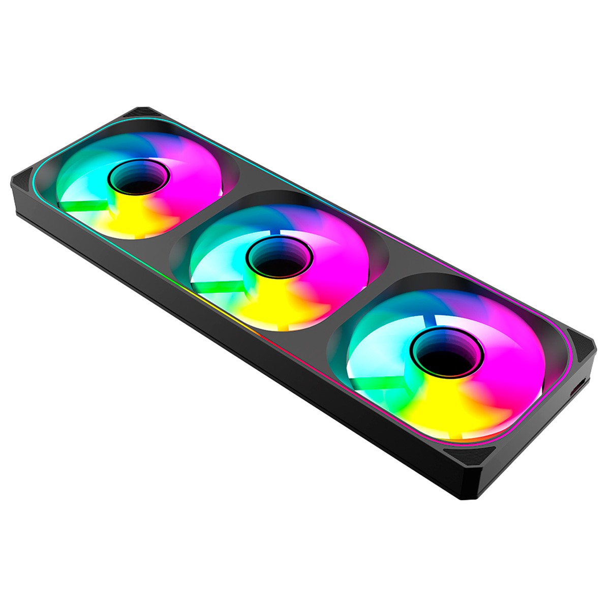 Cooler para Gabinete Kalkan Strix KLK020, 360mm, ARGB, Single Frame, PWM, Preto, KLK00020