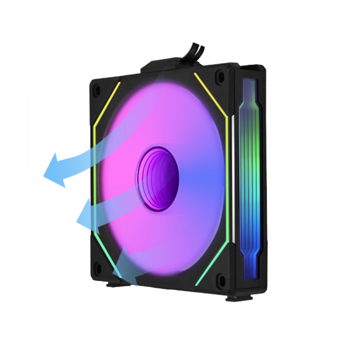 Cooler Para Gabinete Lian Li Uni Fan SL-INF, Reverse Blade, RGB, 120mm, Black, UF-RSLIN120-1B BLACK