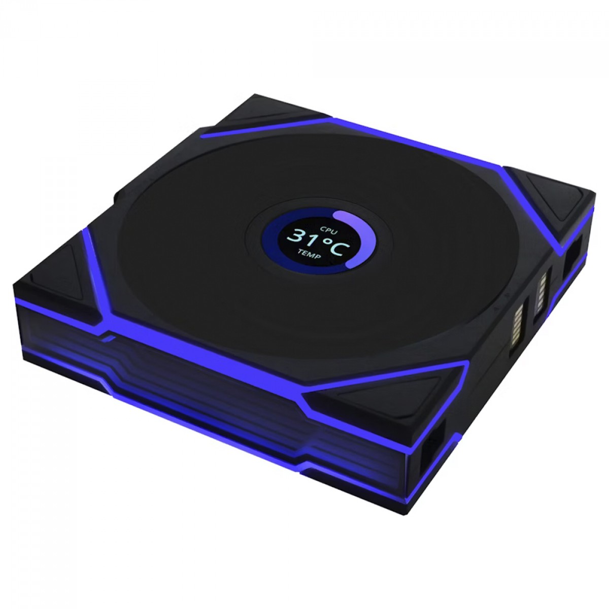 Cooler Para Gabinete Lian Li Uni Fan TL Wireless LCD, ARGB, 120mm, Com Tela, Black, 12TLLCD1W1B