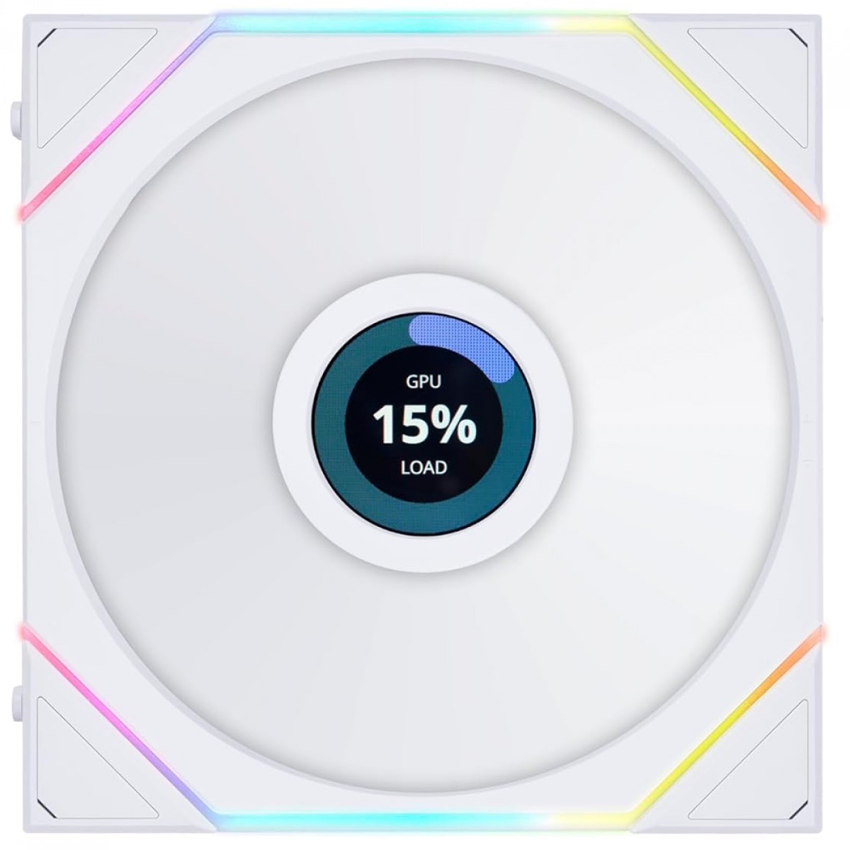Cooler Para Gabinete Lian Li Uni Fan TL LCD Reverse Blade, RGB, 140mm, Com Tela, Branco, 14RTLLCD1W WHITE