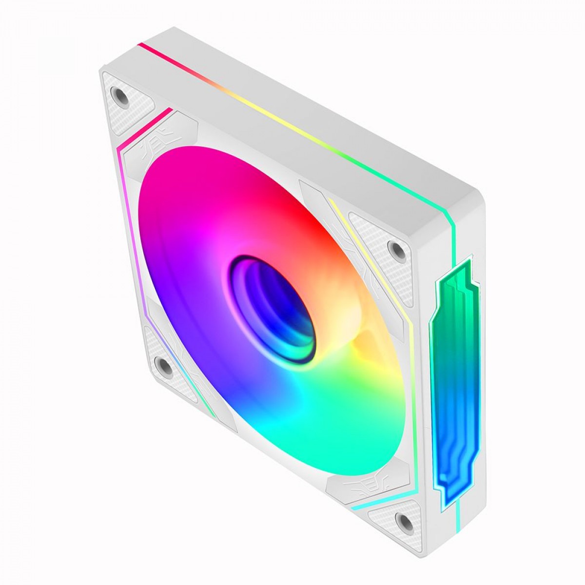 Cooler Para Gabinete Liketec Enigma Reverse Snow, ARGB, 120mm, Branco