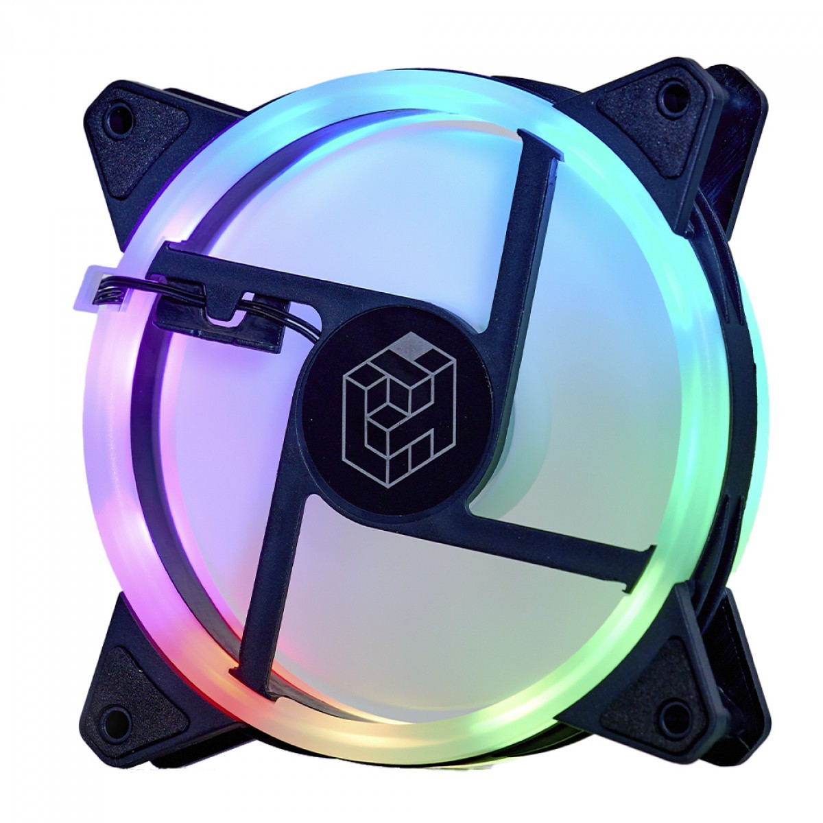 Cooler Para Gabinete Liketec Lighter RGB Slave, 120mm, Black, LIGHTER RGB SLAVE