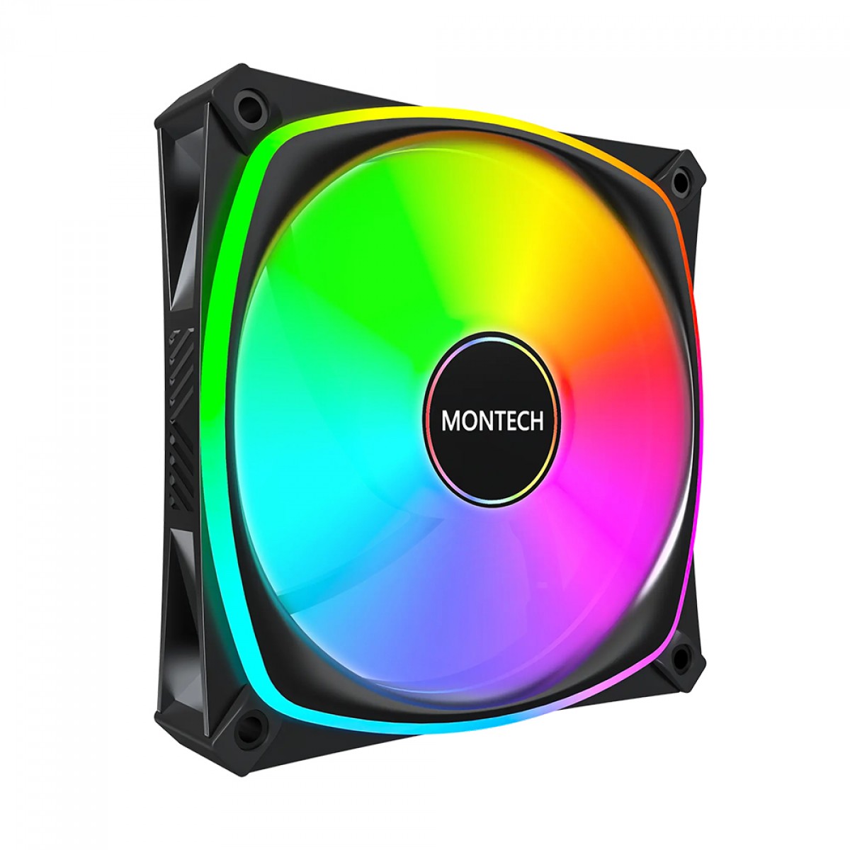 Cooler Para Gabinete Montech AX120 PRO, ARGB, 120mm, Preto - Open Box