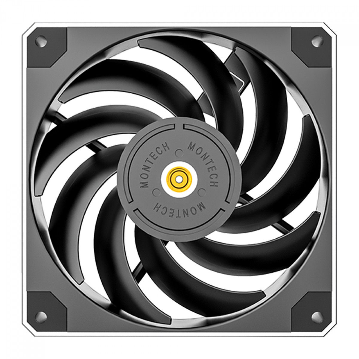 Cooler Para Gabinete Montech METAL 120 PWM, 120mm, Black