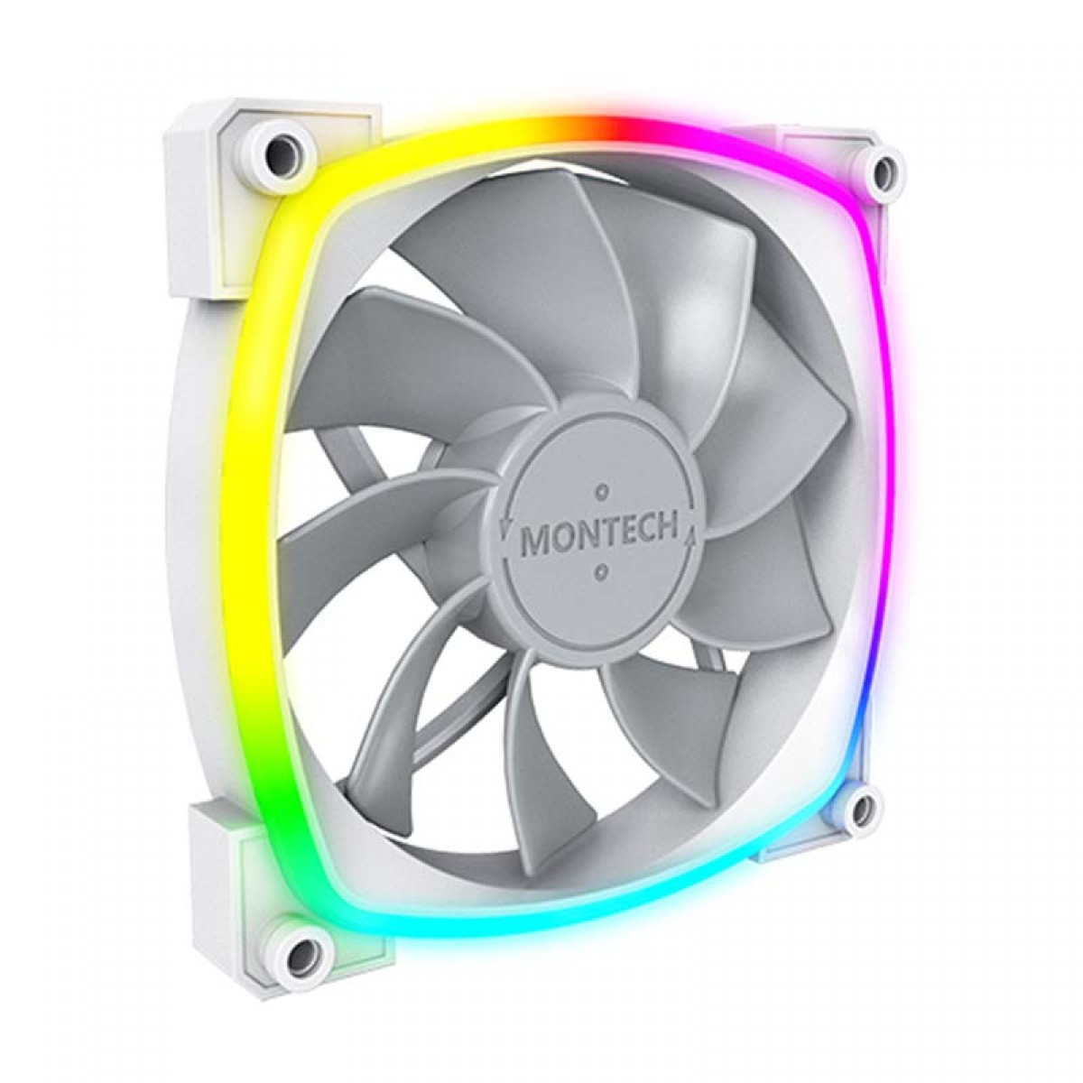 Cooler Para Gabinete Montech RX120 PWM, 120mm, Reverso, White