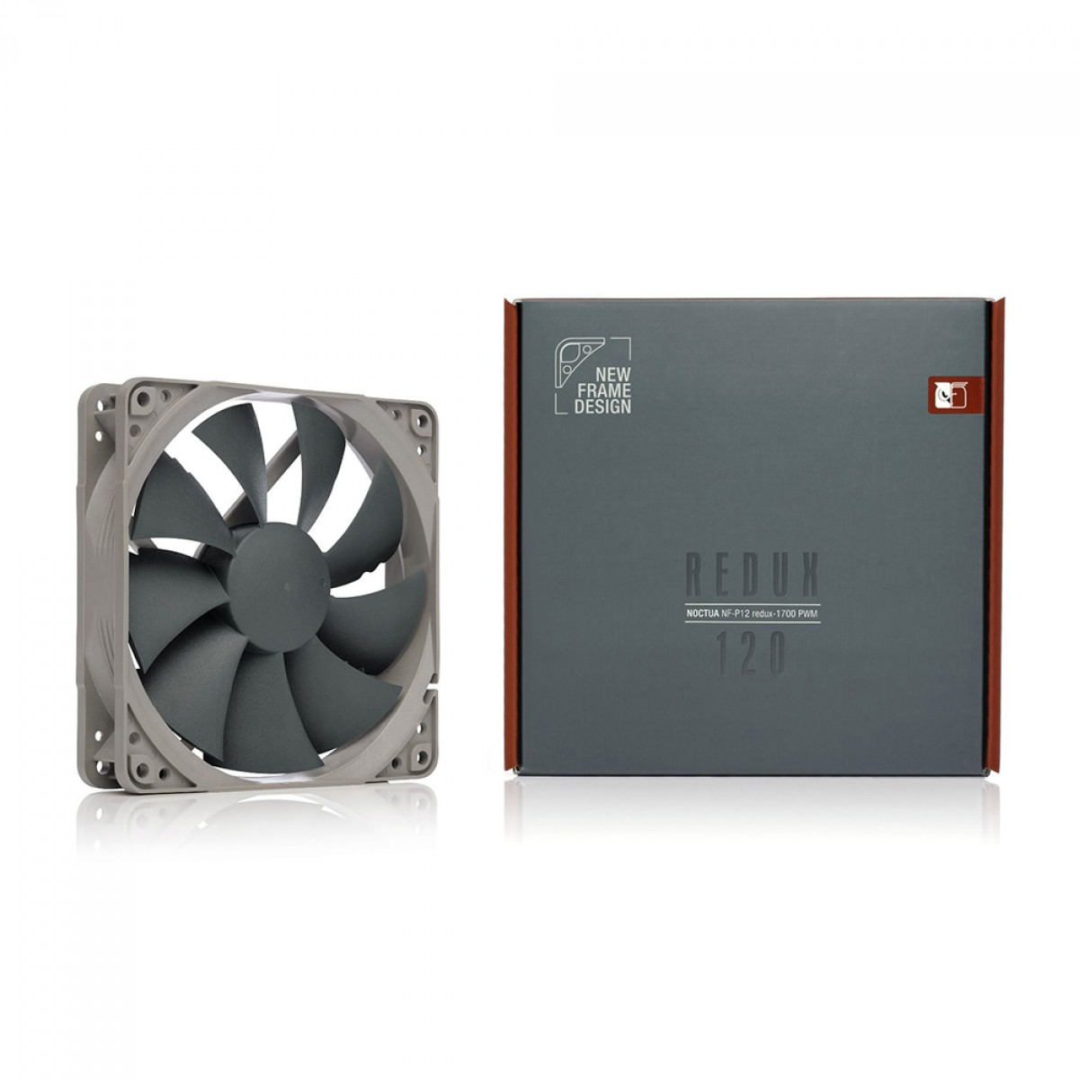 Cooler Para Gabinete Noctua, 120mm, Grey, NF-P12 Redux-1700PWM