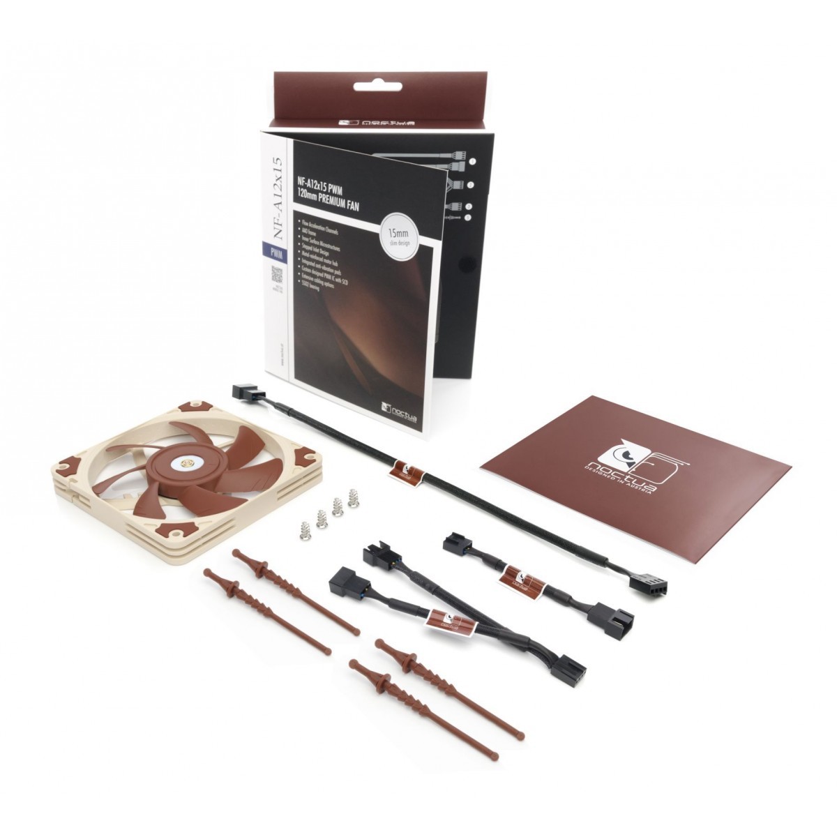 Cooler para Gabinete Noctua NF-A12x15 PWM, 120mm