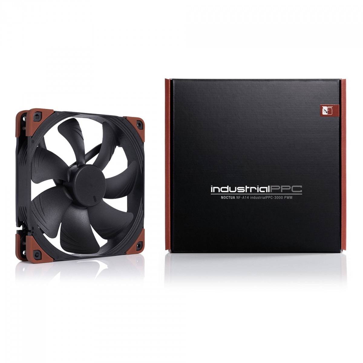 Cooler para Gabinete Noctua NF-A14 IndustrialPPC-3000 PWM, 140mm, Black