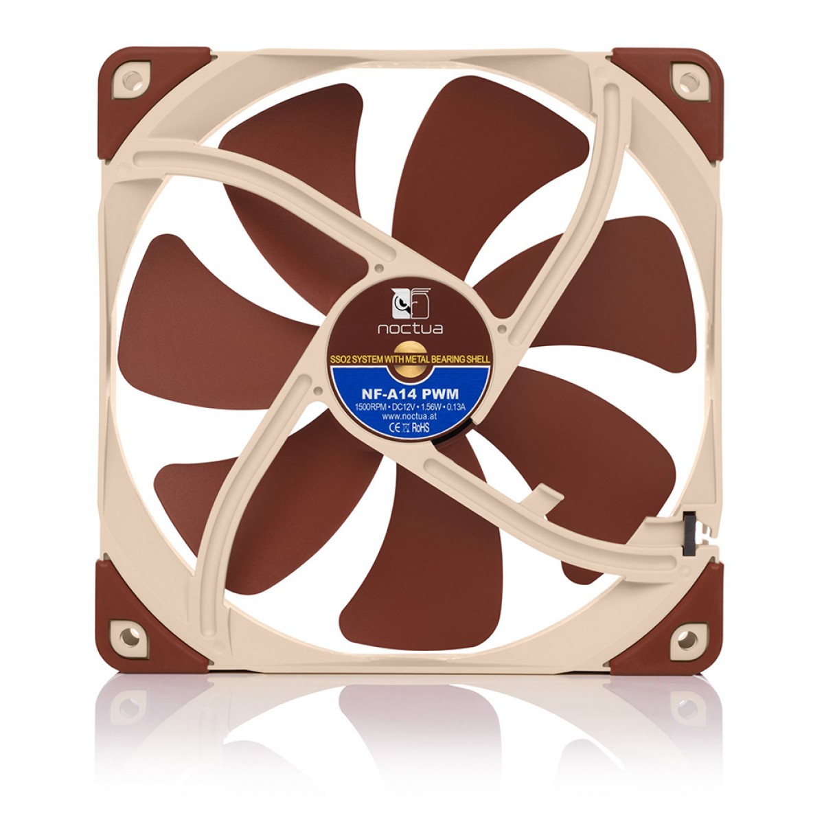 Cooler para Gabinete Noctua NF-A14 PWM, 140mm, NF-A14 PWM - Open Box 1