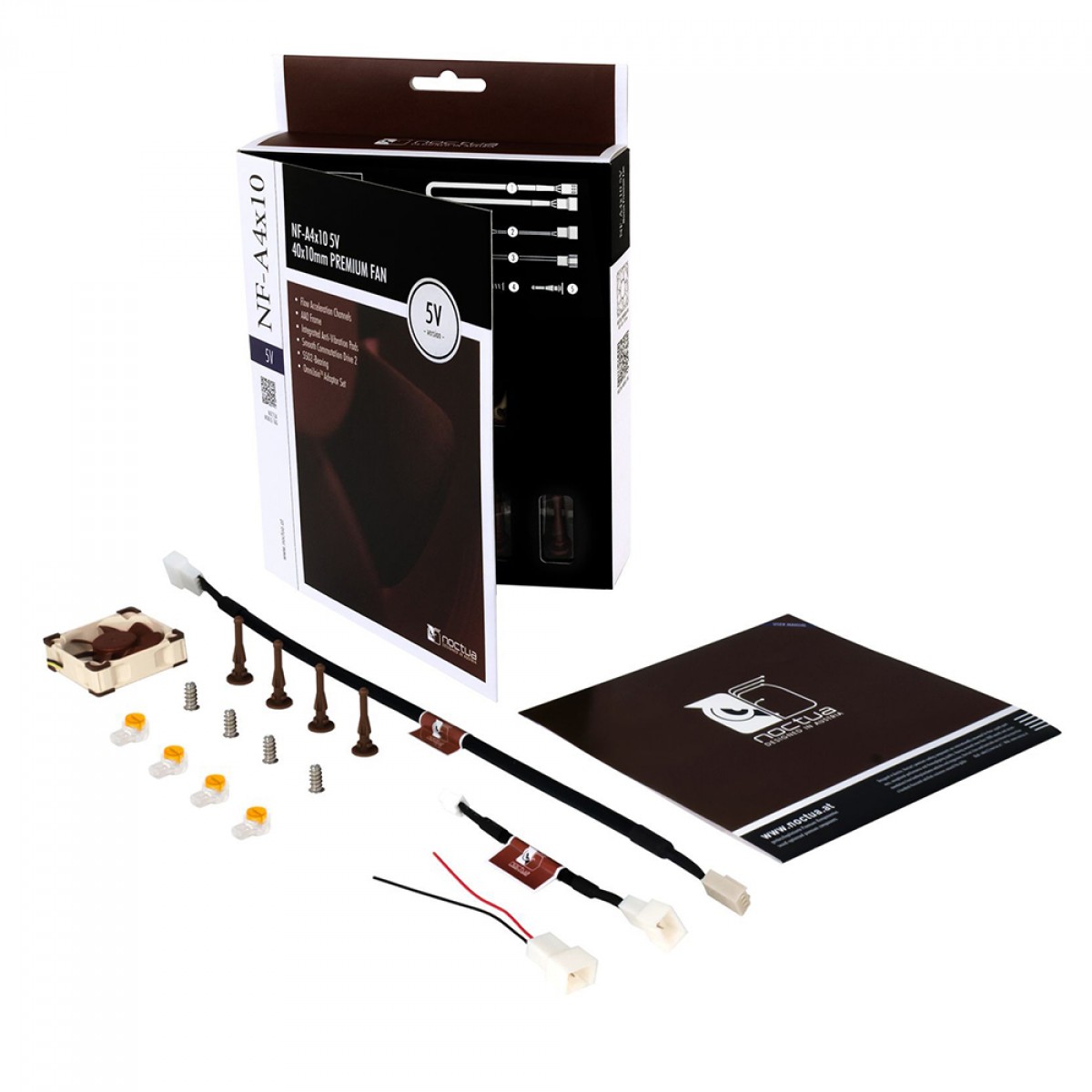 Cooler Para Gabinete Noctua NF-A4x10 5V, 40mm, Beige, 4500RPM, NF-A4x10 5V