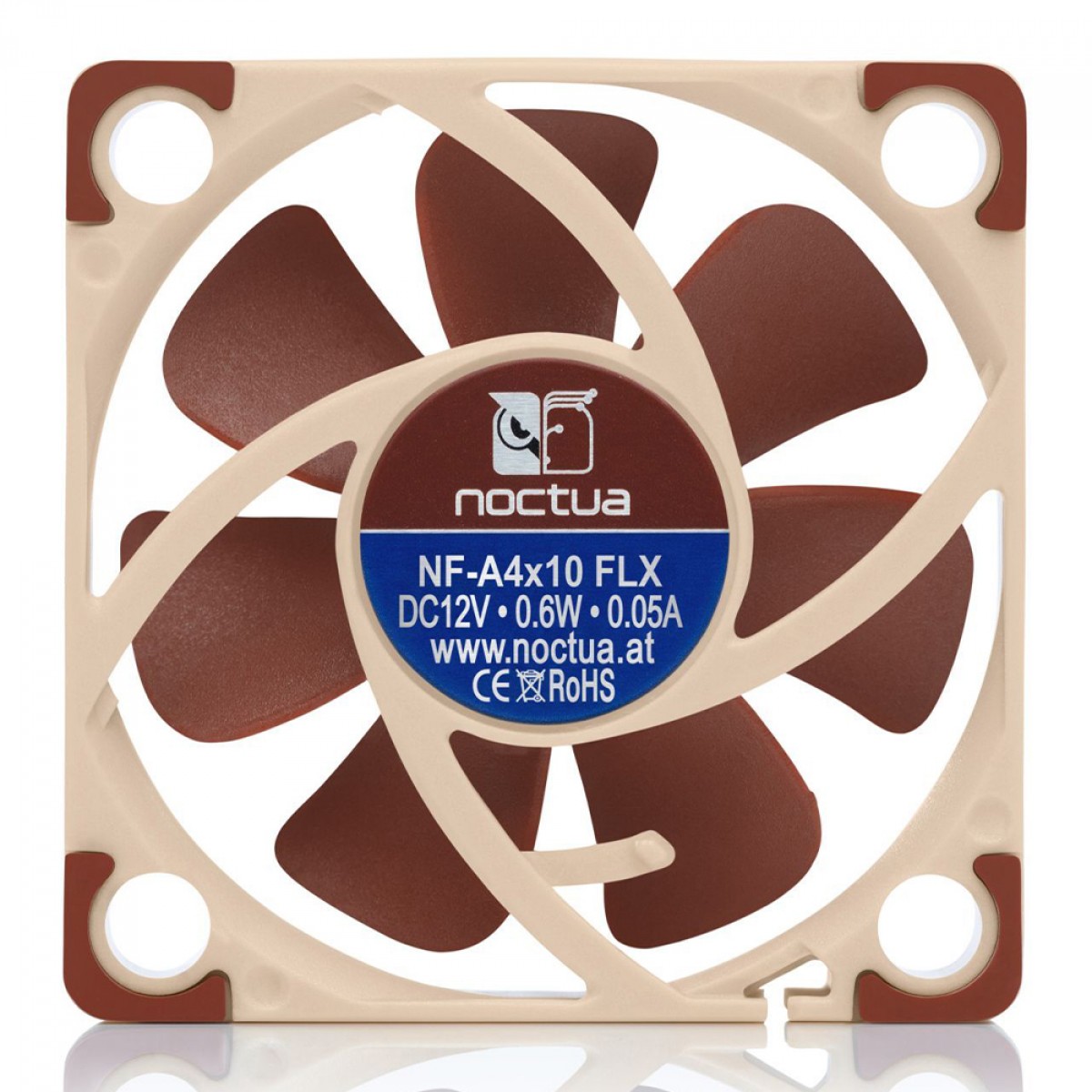 Cooler Para Gabinete Noctua NF-A4x10 FLX, 40mm, Beige, NF-A4x10 FLX