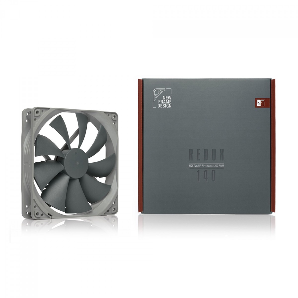 Cooler para Gabinete Noctua NF-P14s Redux-1200 PWM, 140mm, Cinza