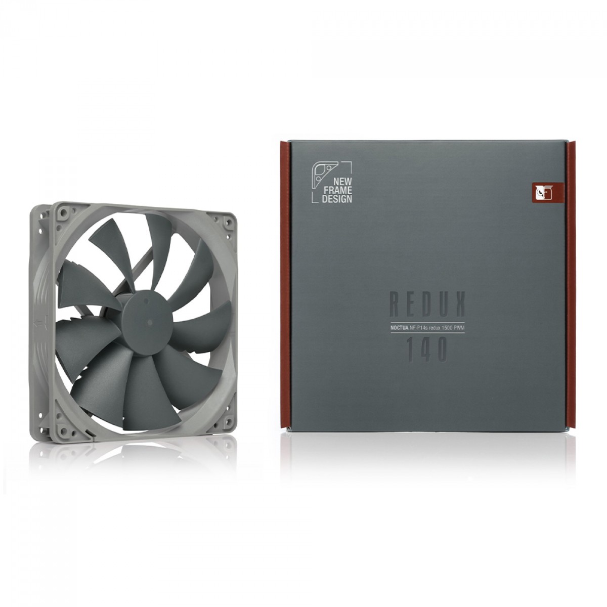 Cooler para Gabinete Noctua NF-P14s Redux-1500 PWM, 140mm, Cinza