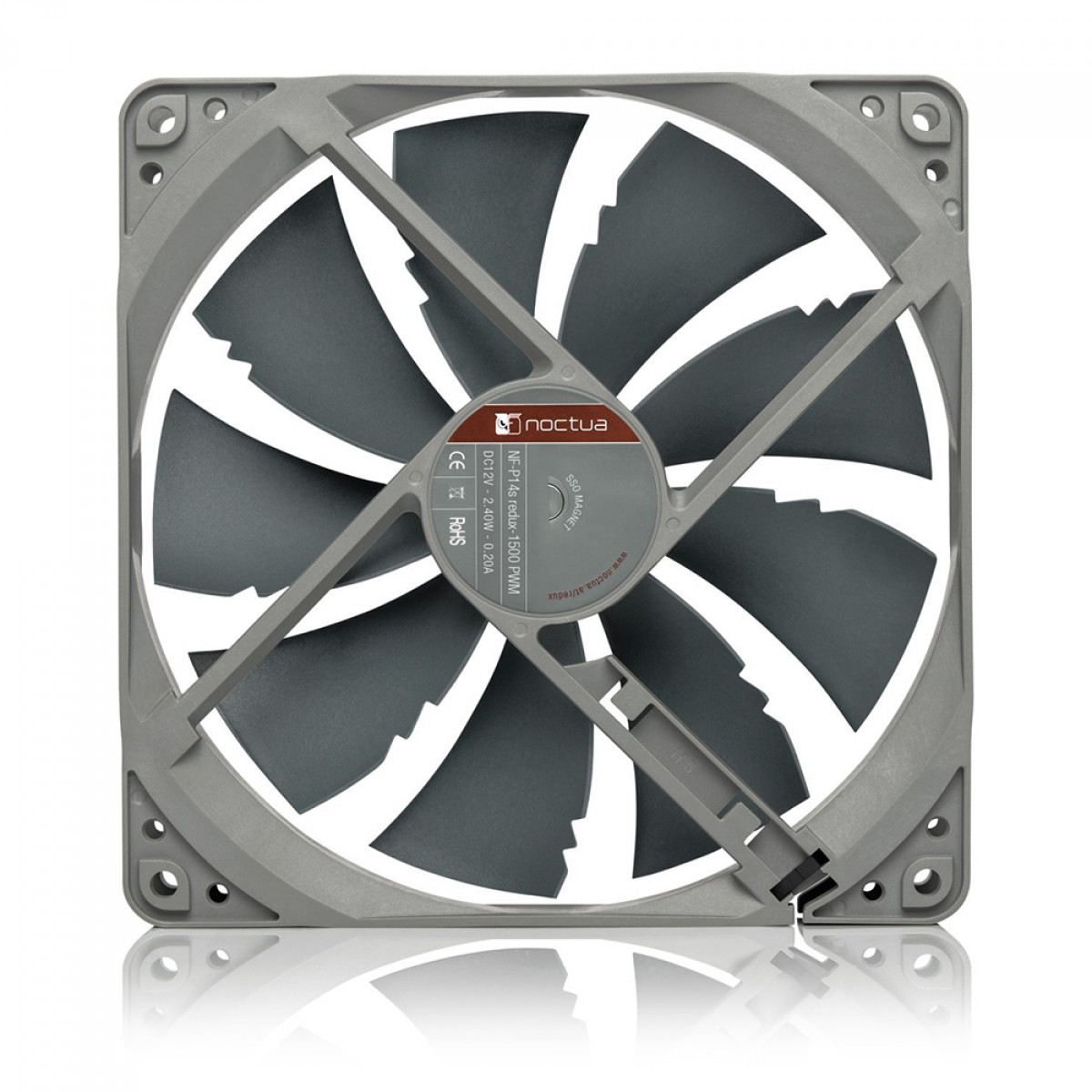Cooler para Gabinete Noctua NF-P14s Redux-1500 PWM, 140mm, Cinza