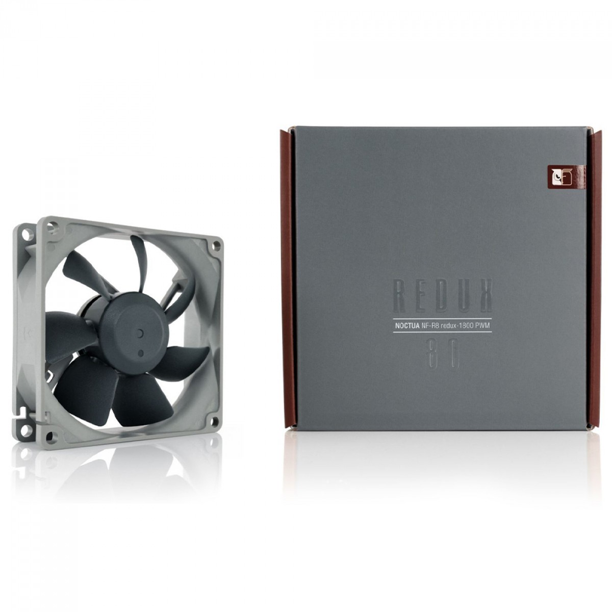 Cooler Para Gabinete Noctua NF-R8 redux-1800 PWM, 80mm, Cinza, NF-R8 redux-1800 PWM