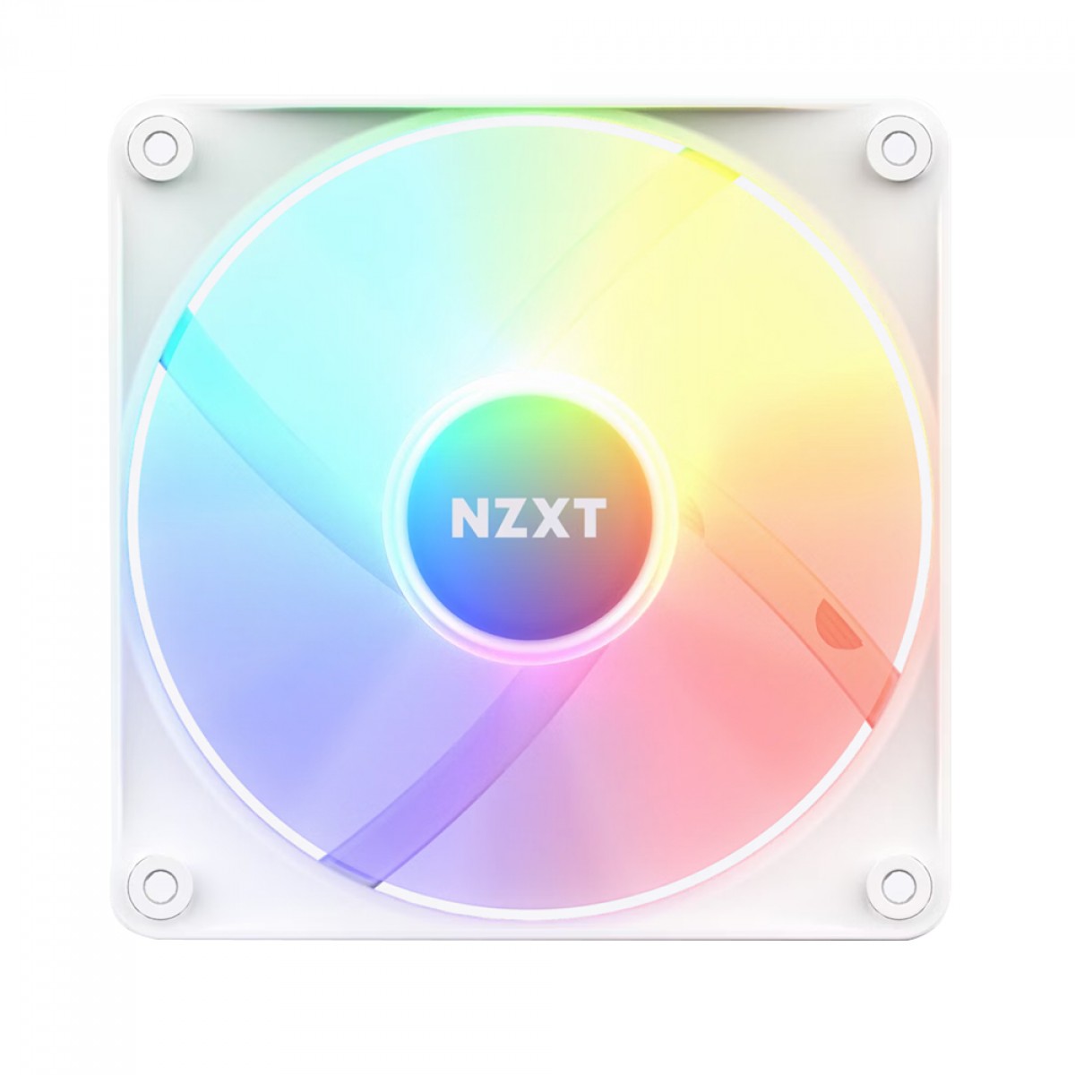 Cooler Para Gabinete NZXT F120 RGB Core, 120mm, White, RF-C12SF-W1