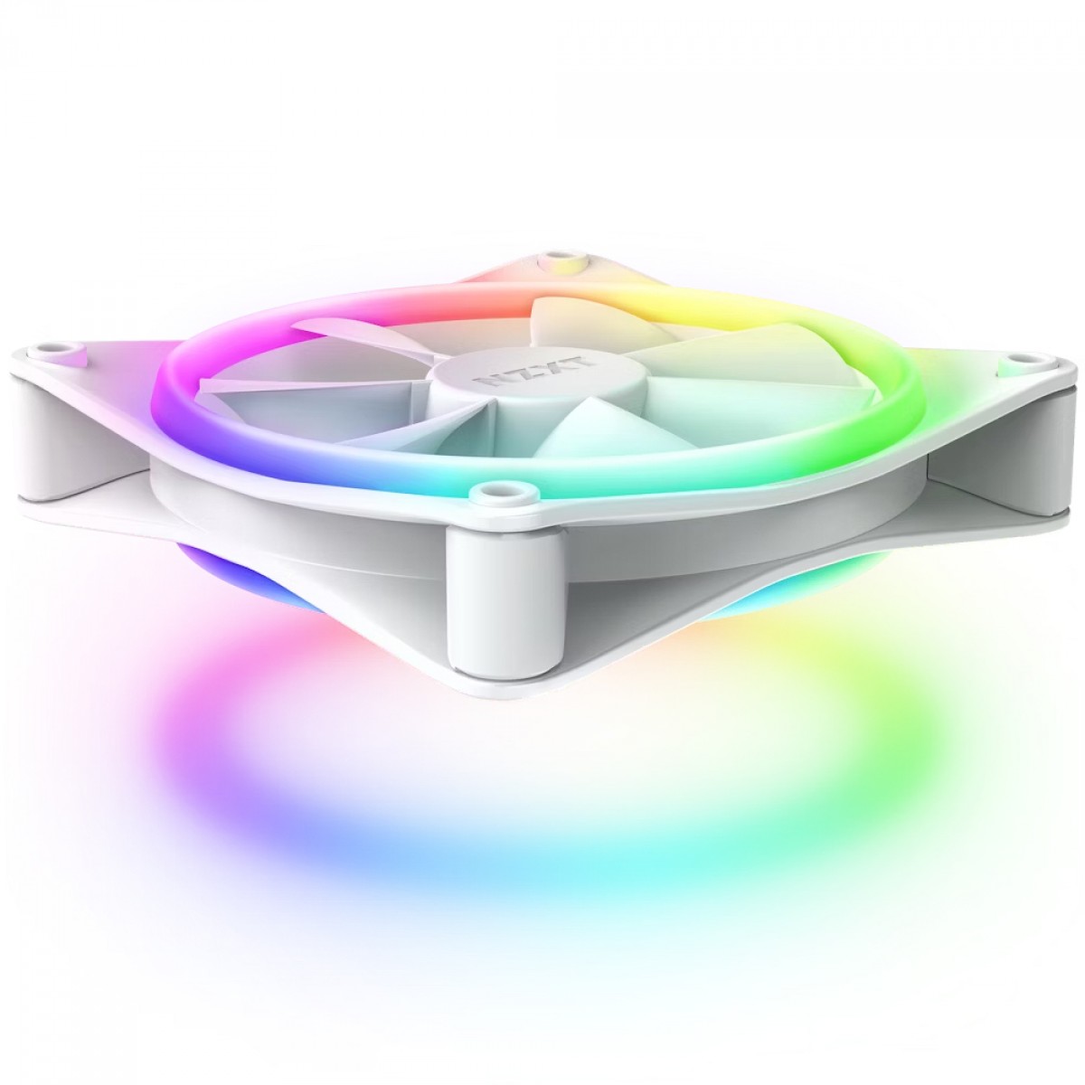 Cooler Para Gabinete NZXT F120 RGB DUO, 120mm, White, RF-D12SF-W1