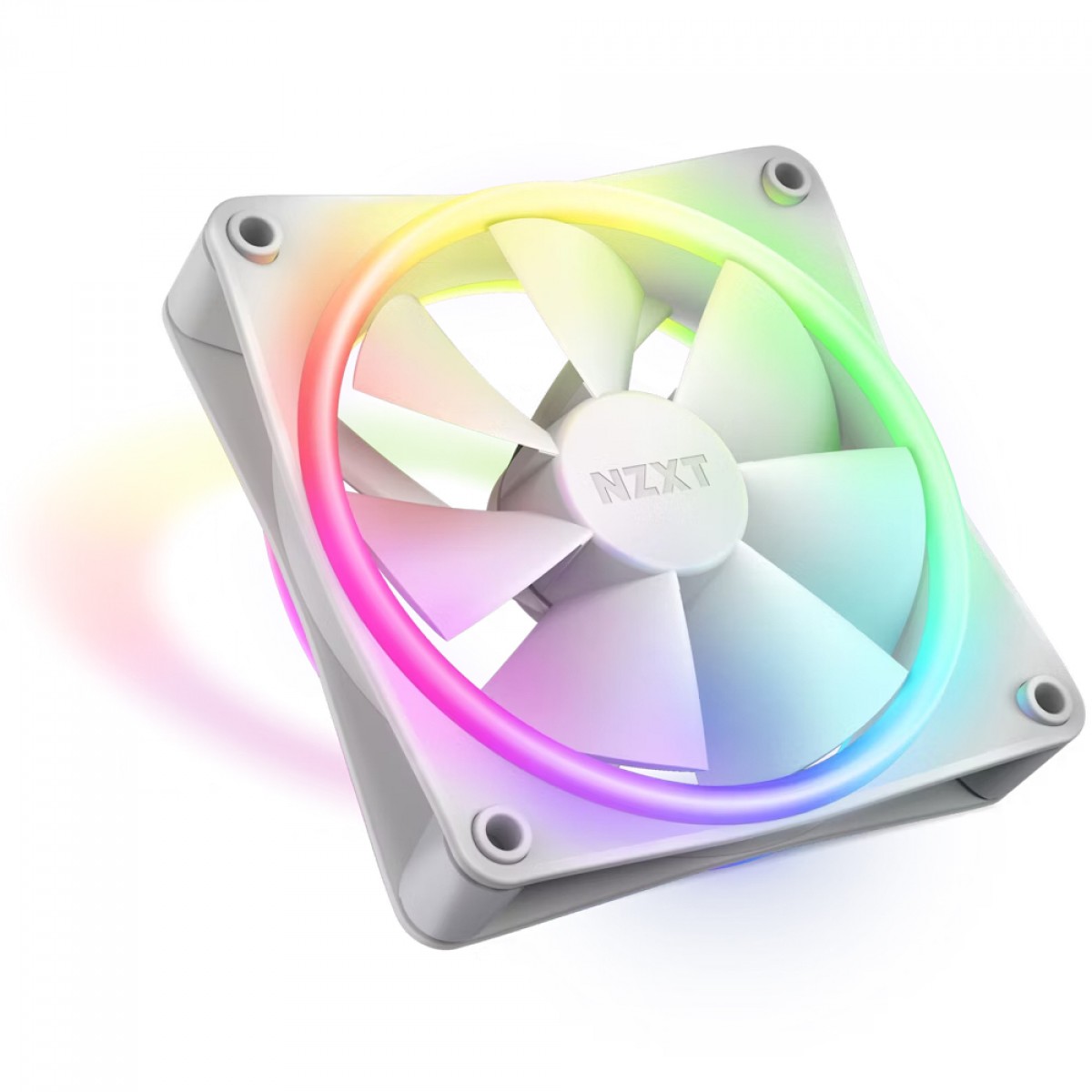 Cooler Para Gabinete NZXT F120 RGB DUO, 120mm, White, RF-D12SF-W1
