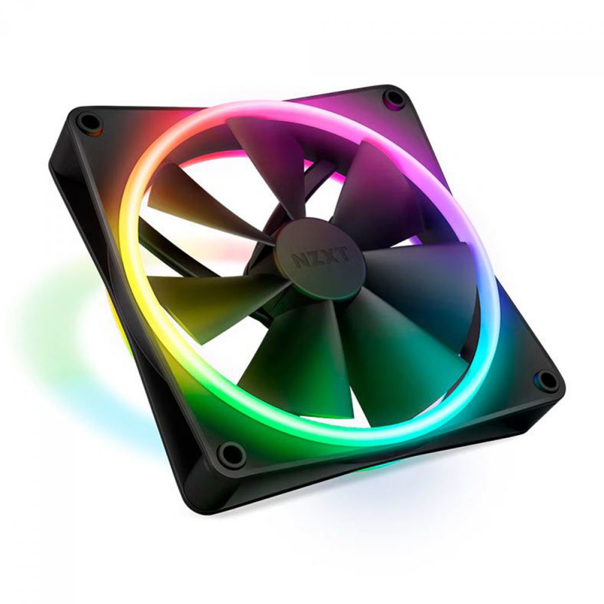 Cooler Para Gabinete NZXT F140 RGB Duo, 140mm, Black, RF-D14SF-B1