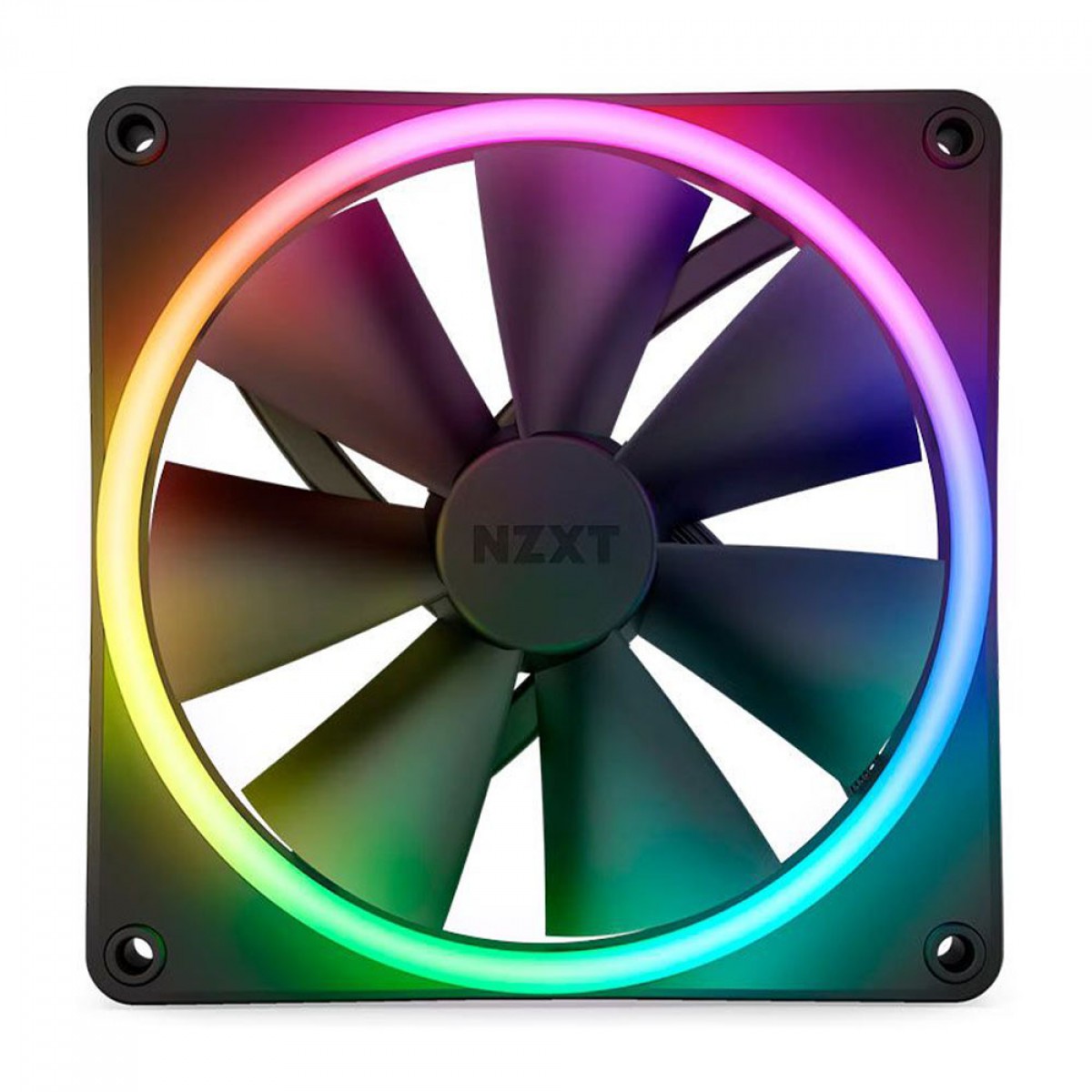 Cooler Para Gabinete NZXT F140 RGB Duo, 140mm, Black, RF-D14SF-B1