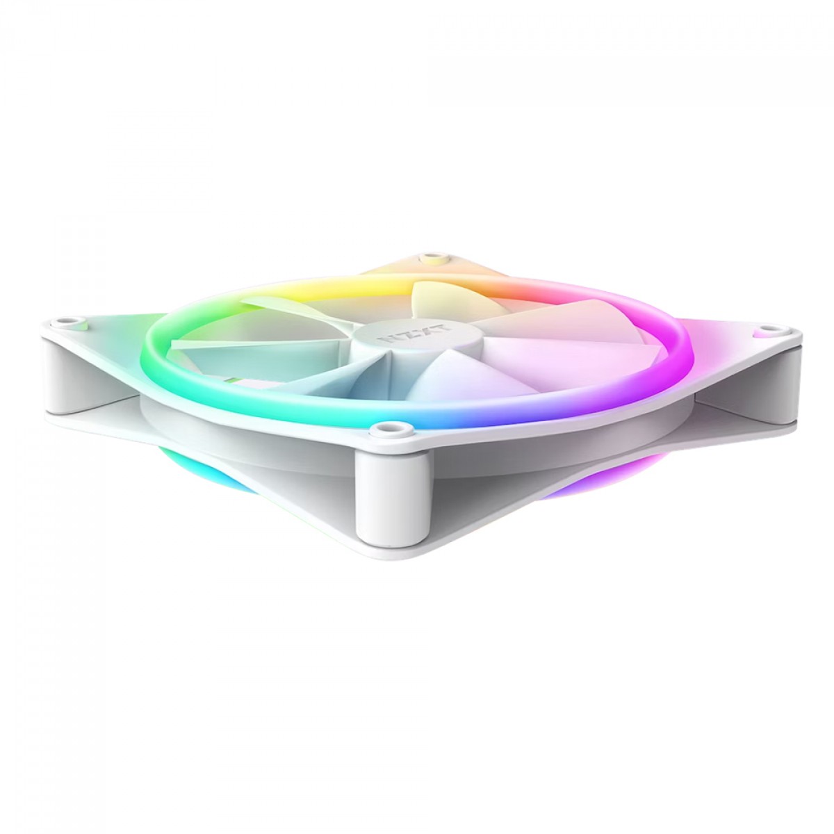Cooler Para Gabinete NZXT F140 RGB DUO, 140mm, White, RF-D14SF-W1