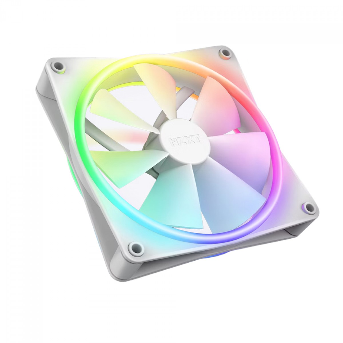 Cooler Para Gabinete NZXT F140 RGB DUO, 140mm, White, RF-D14SF-W1