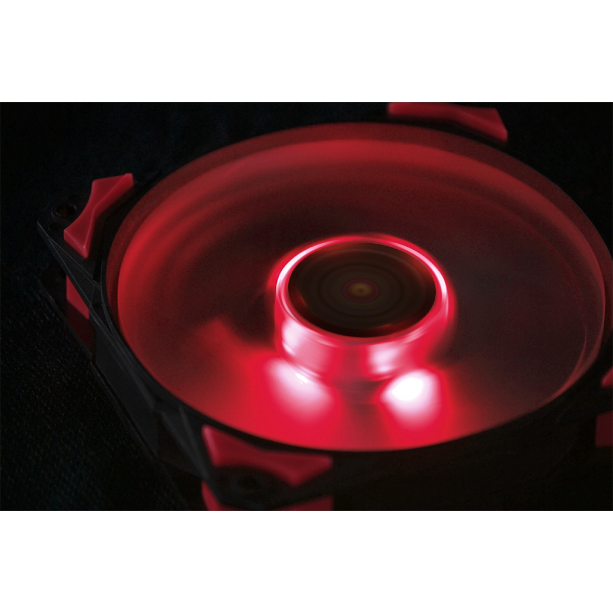 Cooler para Gabinete Pcyes Fury F5, LED Red 120mm, F5120LDVM