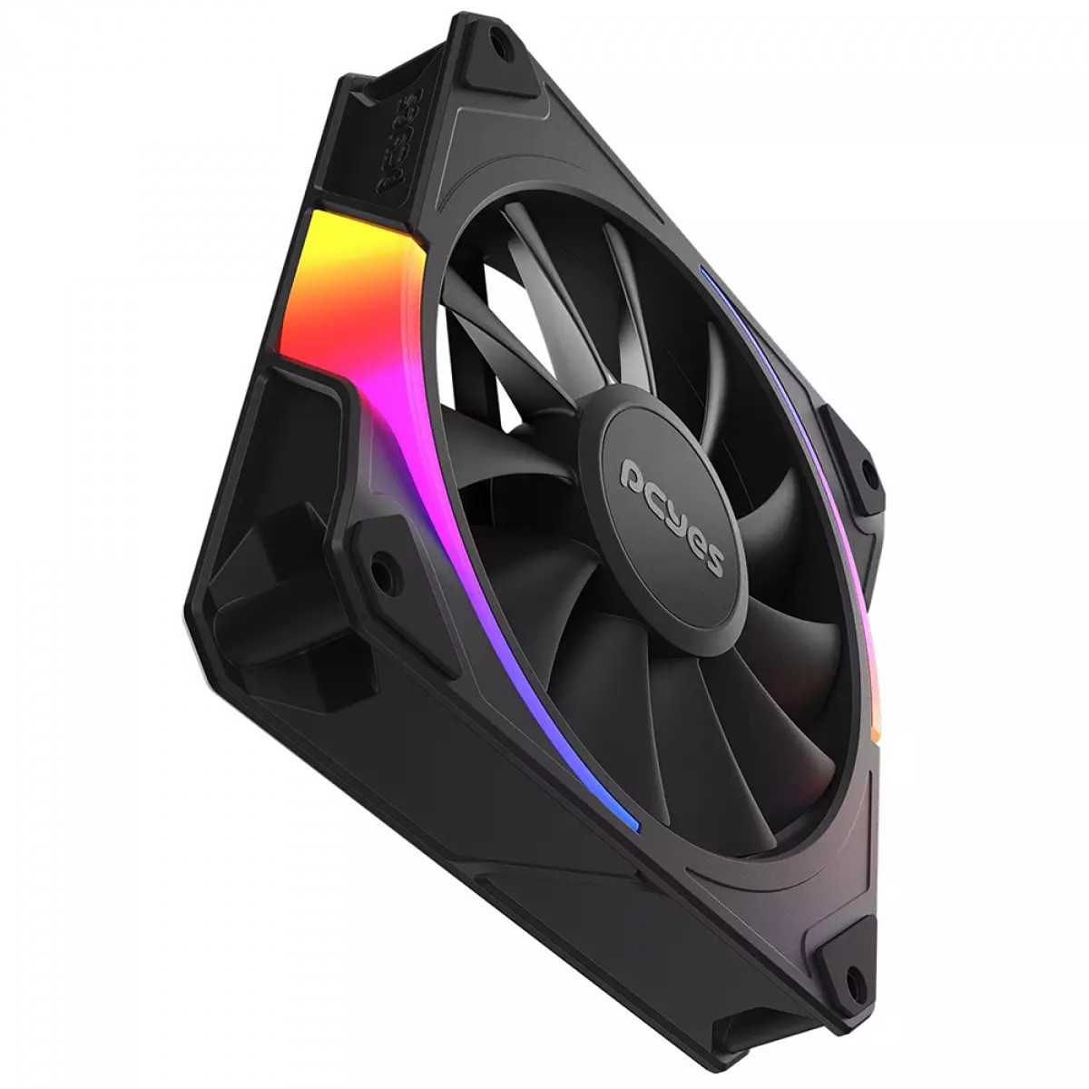 Cooler Para Gabinete PCYES Sangue Frio 3 ARGB Black Vulcan, 120mm, Preto, ARGBSF3BR