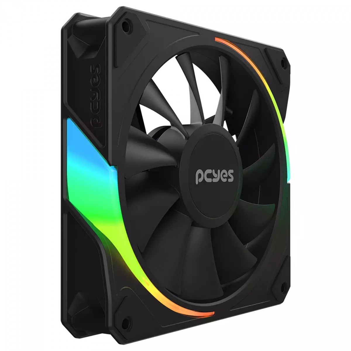 Cooler Para Gabinete PCYES Sangue Frio 3 ARGB Black Vulcan, 120mm, Preto, ARGBSF3BR