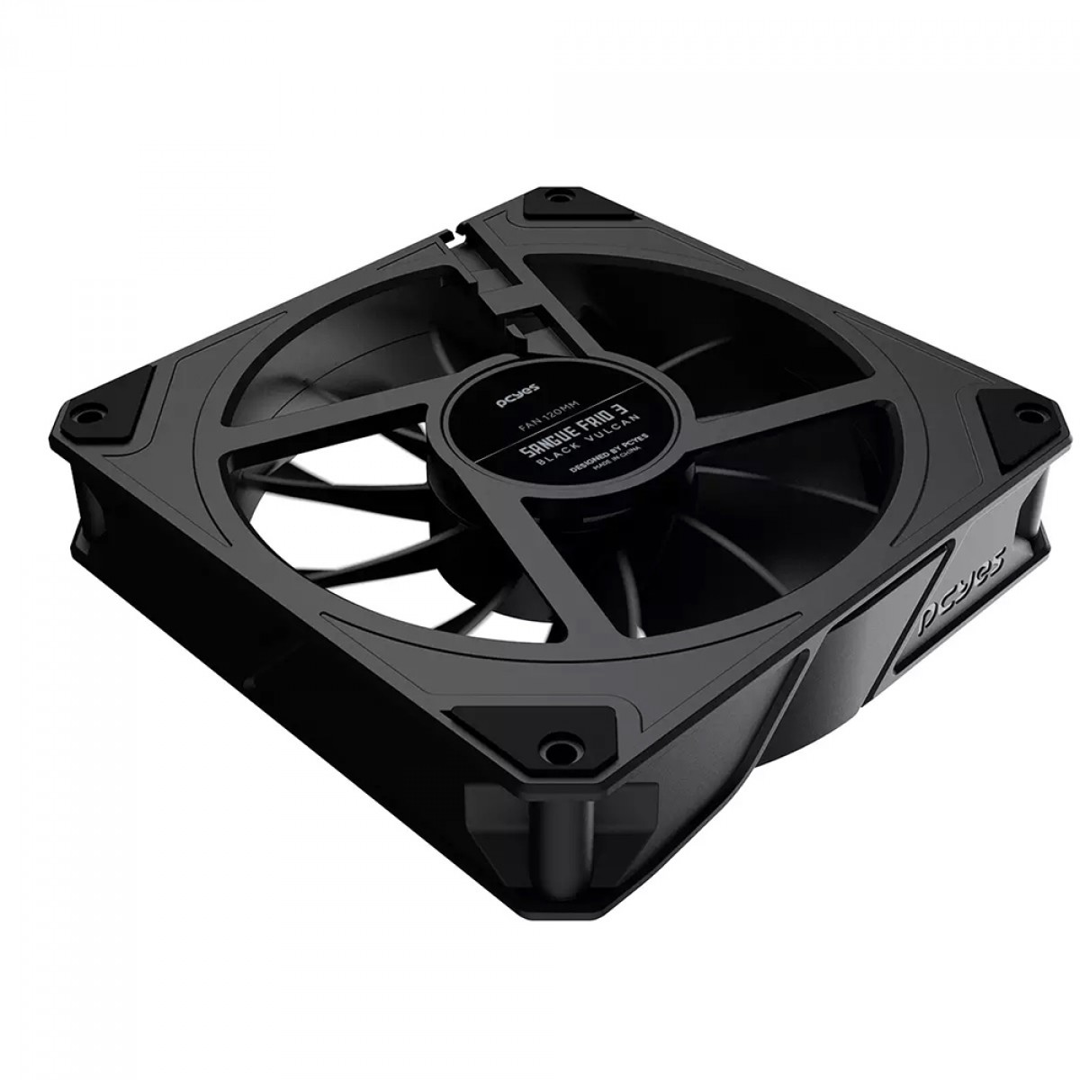 Cooler Para Gabinete PCYES Sangue Frio 3 Black Vulcan, 120mm, Preto, FSF3BR