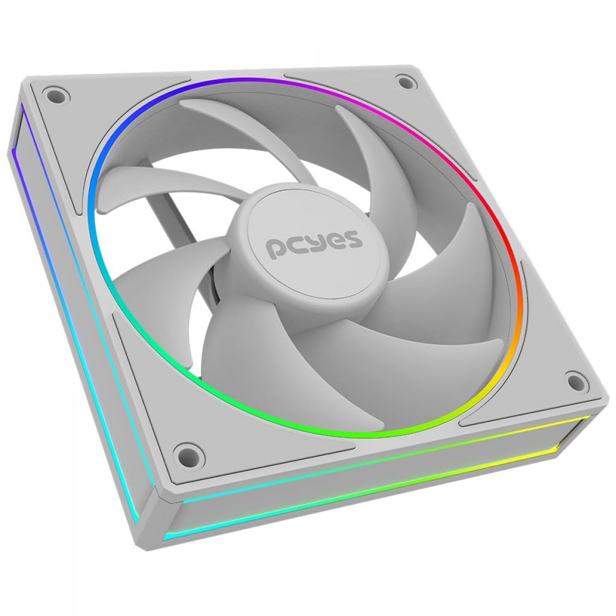 Cooler Para Gabinete PCYes Vision White Ghost, ARGB, 120mm, Branco, FVWG120