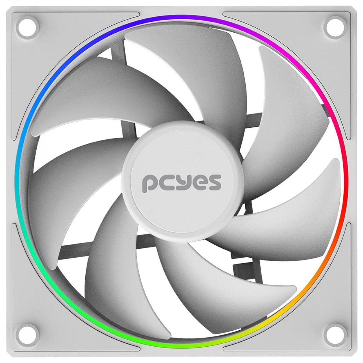 Cooler Para Gabinete PCYes Vision White Ghost, ARGB, 120mm, Branco, FVWG120